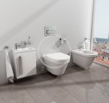 Ravak Chrome - Ovládacie tlačidlo WC, chróm/biela