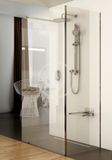 Ravak Walk-In - Sprchovací kút Corner, 2000 mm x 1200 mm, farba lesklý hliník, sklo transparent