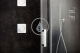 Ravak Matrix - Sprchový kút štvordielny MSRV4-100/100, 985-1005 mm, biela/číre sklo