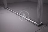 Ravak Matrix - Sprchový kút štvordielny MSRV4-100/100, 985-1005 mm, lesklý hliník/číre sklo