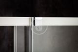 Ravak Matrix - Sprchové dvere posuvné dvojdielne MSD2-110 L, 1075 mm – 1115 mm x 1950 mm – farba svetlý hliník, sklo transparent
