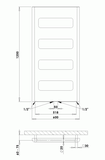 PMH Retro Kúpeľňový radiátor RTW 600×1200 biely