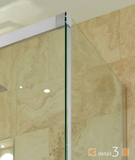 Aquatek Nobel R43 sprchovací kút 140x80cm, chróm, sklo číre, výška 200cm