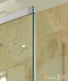 Aquatek Nobel R53 sprchovací kút 140x90cm, chróm, sklo číre, výška 200cm