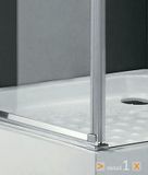 Aquatek Better A3 sprchovací kút štvorcový 90x90cm ľavý, chróm, sklo číre