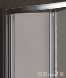Aquatek Master B6 čelné sklápacie dvere 100cm, profil chróm, sklo matné
