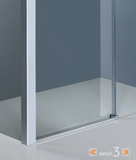 Aquatek Dynamic R23 sprchovací kút 120x80cm pravý, profil chróm-satin, sklo grape