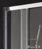 Aquatek Master A4 sprchovací kút štvorcový 90x90cm, profil chróm, matné sklo