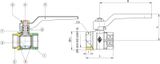 Turbo Press Arm guľový ventil 3/4&quot; FF - pre vykurovanie a zásobovanie pitnou vodou