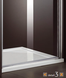 Aquatek Glass B1 čelné otváracie dvere 75cm, biele, sklo matné, výška 195cm