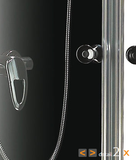 Aquatek Glass S6 sprchovací kút štvrťkruhový 90x90cm, profil chróm, sklo číre