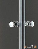 Aquatek Glass R14 sprchovací kút obdĺžnikový, 100x80cm, chróm, sklo frost