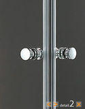 Aquatek Glass R34 sprchovací kút obdĺžnikový, 120x90cm, chróm, sklo frost