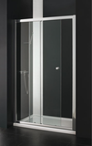 Aquatek Master B2 čelné posuvné dvere 130cm, profil chrómový, sklo číre