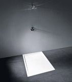 I-Drain Solid Surface sprchová vanička 100x80cm s integrovaným žľabom a vyberateľným sifónom, biela