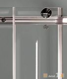 Aquatek Tekno R14 sprchovací kút 100x80cm, profil chróm, sklo číre, výška 195cm