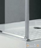 Aquatek Better A3 sprchovací kút štvorcový 90x90cm pravý, chróm, sklo číre
