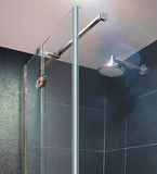 Aquatek Vip2000 R13 sprchovací kút obdĺžnikový 100x80cm, chróm, sklo číre, 200cm