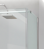 Aquatek Vip2000 A3 sprchovací kút štvorcový 90x90cm, chróm, sklo číre, výška 200cm
