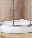 Aquatek Holiday S4 sprchovací kút oblúkový 90x90cm, chróm, sklo grape, výška 195cm