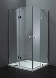 Aquatek Extra A4 sprchovací kút štvorcový 90x90cm, chróm, sklo frost, výška 195cm