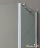Aquatek Extra R33 sprchovací kút obdĺžnikový 120x90cm, chróm, sklo frost