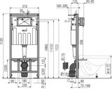 Alcadrain Predstenové inštalácie - Predstenový inštalačný modul na suchú inštaláciu, sadromodul