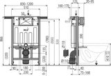 Alcadrain Predstenové inštalácie - Predstenový inštalačný modul, jadromodul pre suchú inštaláciu