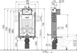 Alcadrain Predstenové inštalácie - Predstenový inštalačný prvok Renovmodul, na zamurovanie
