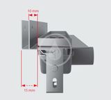 Alcadrain Odtokové žľaby - Sprchový žľab Flexible Low 750 mm, s nastaviteľnou obrubou k stene, nehrdzavejúca oceľ