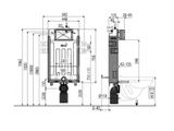 Alcadrain Predstenové inštalácie - Predstenový inštalačný modul Ecology,  Renovmodul