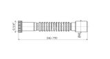 Alcadrain Príslušenstvo - Flexi pripojenie 5/4 x40 mm, kov