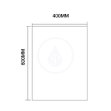 Aqualine Doplnky - Zrkadlo 400x600 mm, brúsené