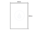 Aqualine Doplnky - Zrkadlo s fazetou, 400x600 mm