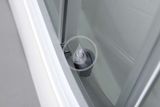 Aqualine Sprchovacie kúty - Sprchový kút Aigo so sprchovou vaničkou, 900x900 mm, biela/číre sklo
