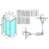 Gelco Legro - Sprchové dvere 1100 mm, číre sklo