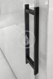 Gelco Volcano - Sprchové dvere Black, 1200 mm, Coated Glass, čierna mat/číre sklo