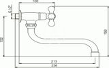 Novaservis Titania Retro II - Umývadlový ventil, chróm