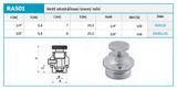 Novaservis Inštalatérsky program - Odvzdušňovací ventil kovový ručný 3/8&quot;