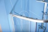 Polysan Easy Line - Štvrťkruhová sprchová zástena 800x800 mm, hliník/číre sklo