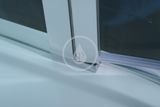Polysan Zoom Line - Sprchové dvere 1600 mm, leštený hliník/číre sklo