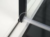 Polysan Zoom Line - Sprchové dvere Black 1200 mm, číre sklo