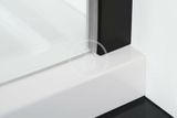 Polysan Zoom Line - Sprchové dvere Black 1200 mm, číre sklo