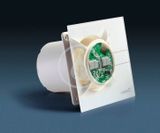 Sapho Cata E - Kúpeľňový ventilátor axiálny s automatom E-150 GTH, 21 W, potrubie 150 mm, biela
