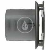 Sapho Cata X-Mart - Kúpeľňový ventilátor axiálny s automatom X-MART 10H, 15 W, potrubie 100 mm, nerezová