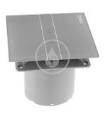 Sapho Cata E - Kúpeľňový ventilátor E-100 GSTH, axiálny, s automatom, 8 W, potrubie 100 mm, strieborná