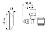 Schell Quick Comfort - Rohový regulačný ventil, chróm