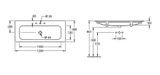 Villeroy &amp; Boch Finion - Umývadlo so skrytým prepadom, 1200x500 mm, s CeramicPlus, alpská biela