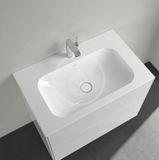Villeroy &amp; Boch Finion - Umývadlo so skrytým prepadom, 800x500 mm, s CeramicPlus, alpská biela
