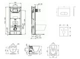 Ideal Standard ProSys - Set predstenovej inštalácie, klozetu a sedadla Tesi, tlačidla Oleas M1, Aquablade, SoftClose, biela